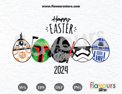 Happy Easter Star Wars Eggs SVG Cut File