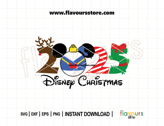 Festive Donald Duck Christmas ornament SVG file in a holiday design for Cricut, Silhouette, and DIY Disney-themed crafts.