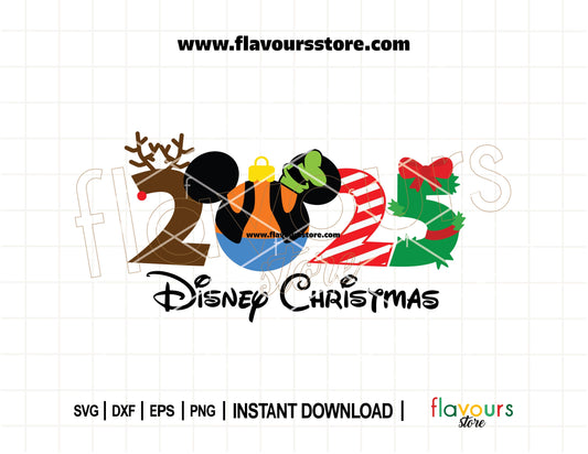 Goofy Christmas ornament SVG design with green hat, festive Mickey ears, and red holiday details – ideal for Cricut and Silhouette holiday crafting.