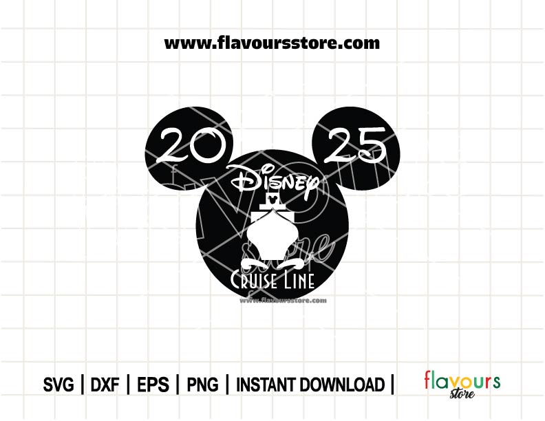 2025 Disney Cruise Line, Disney Vacations SVG Cut Files