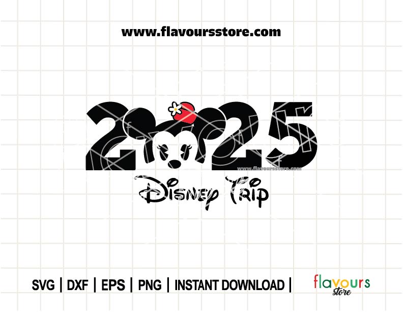 2025 Disney Trip, Baby Minnie SVG Cut File