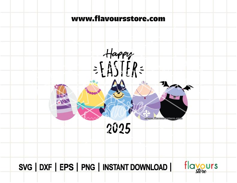 Happy Easter, Disney Junior Inspired SVG Cut Files