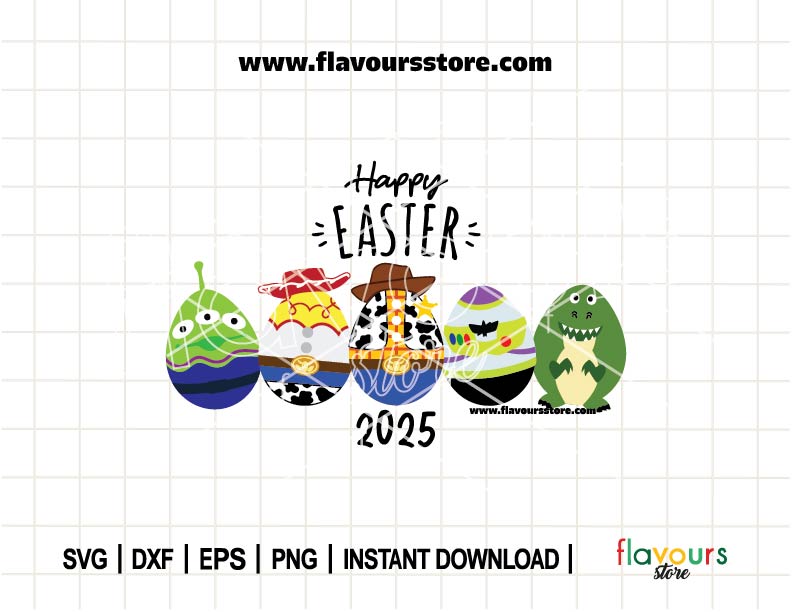 Happy Easter, Toy Story Easter Egg SVG Cut File