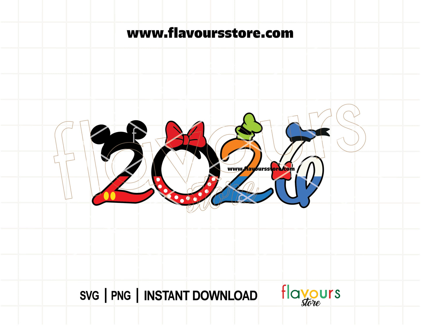 2026 Disney Trip SVG with Mickey Minnie Goofy and Donald inspired design for matching family vacation shirts Cricut and Silhouette cut file
