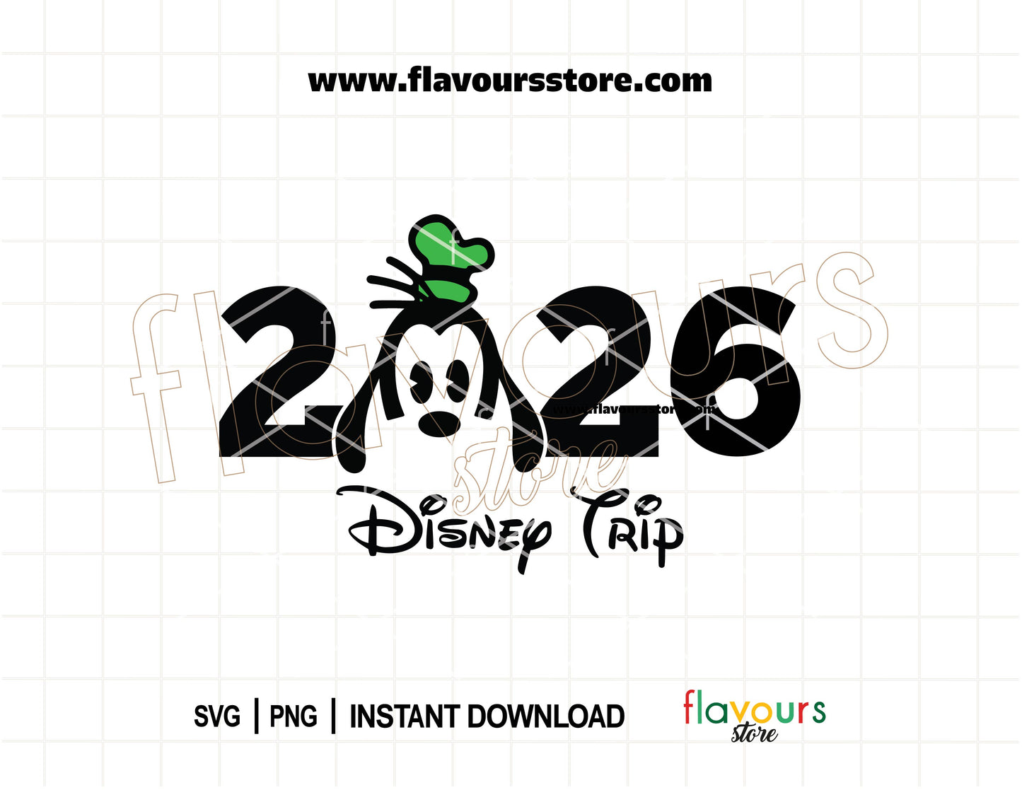 2026 Baby Goofy Disney Trip SVG for matching family vacation shirts and toddler outfits Cricut design