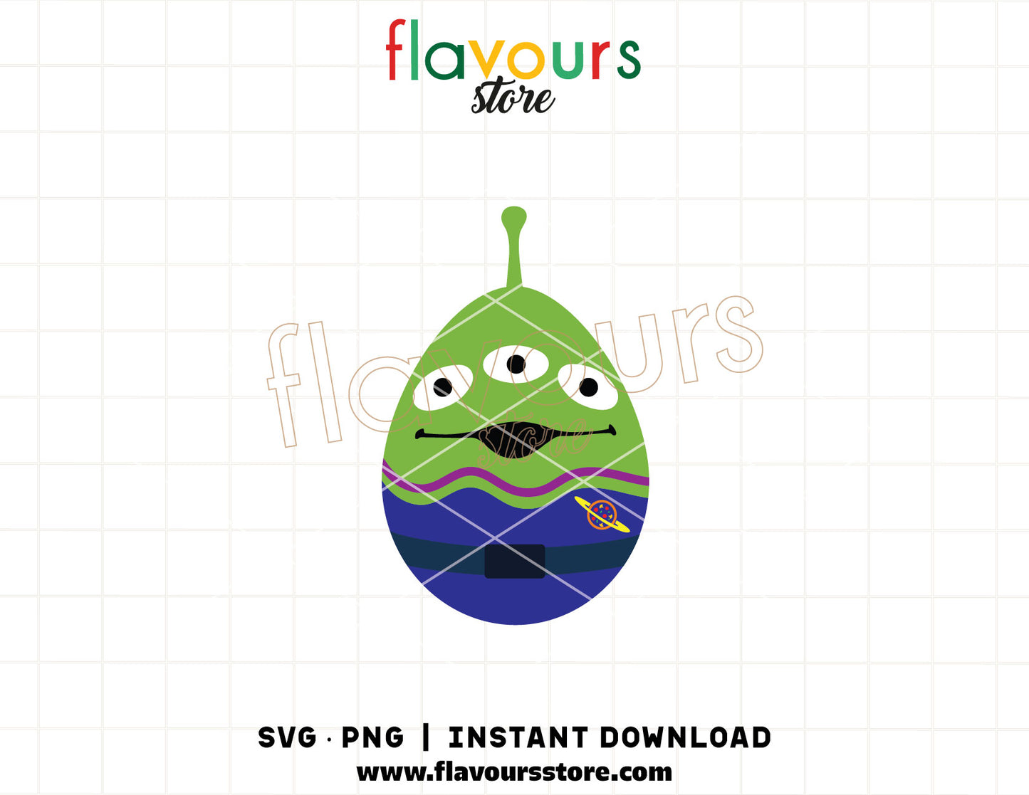 alien easter egg svg cute space bunny cricut cut file kids shirt design