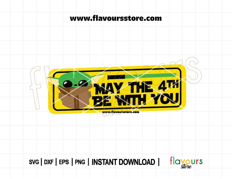 Baby Yoda SVG cut file for Cricut Silhouette – Grogu Star Wars Day design for shirts, mugs, party decorations and crafts.