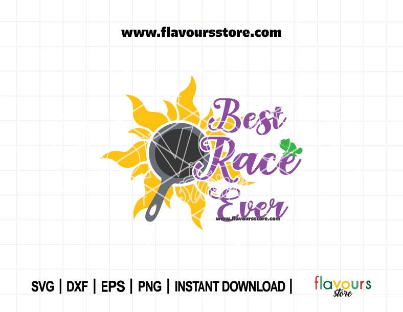 Best Race Ever SVG, Whimsical Magical Designs, Tangled, Pascal Svg, Perfect for Cricut & Silhouette, DIY Crafts Gift for Runners