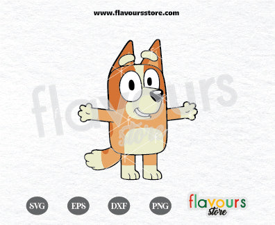 Bingo Svg, Bluey And Bingo Svg, Cute Bingo Svg, Cartoon Svg, Cricut Svg