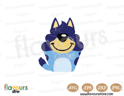 Bluey Cupcake, Disney SVG Cut Files
