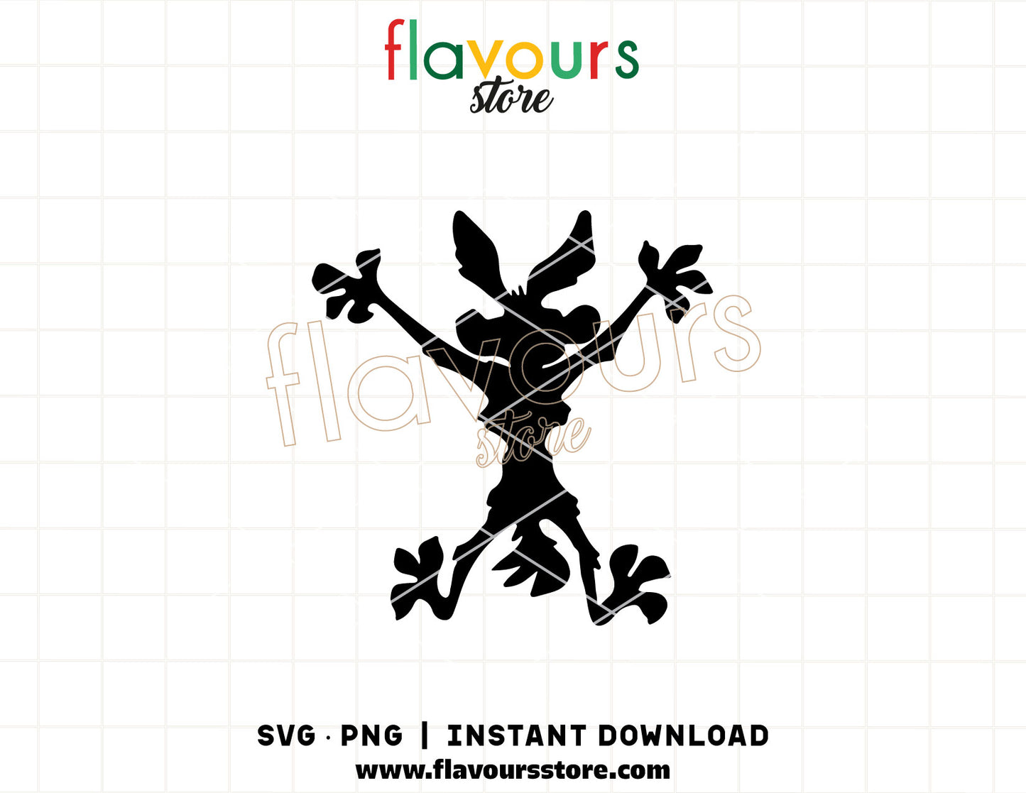 cartoon coyote svg funny splat design cricut cut file shirt design