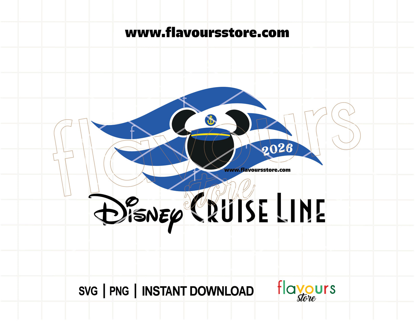 Disney Cruise 2026 Captain Mickey Ears SVG with flag for family matching cruise shirts Cricut