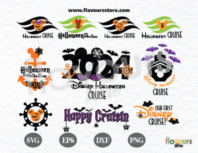 Disney Halloween Cruise Bundle SVG Cut File
