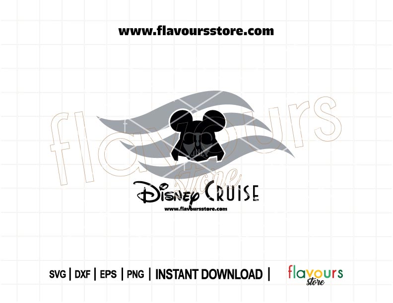 Darth Vader Disney Cruise SVG with flag design – Star Wars cut file for Cricut and Silhouette, ideal for cruise door decorations and family shirts