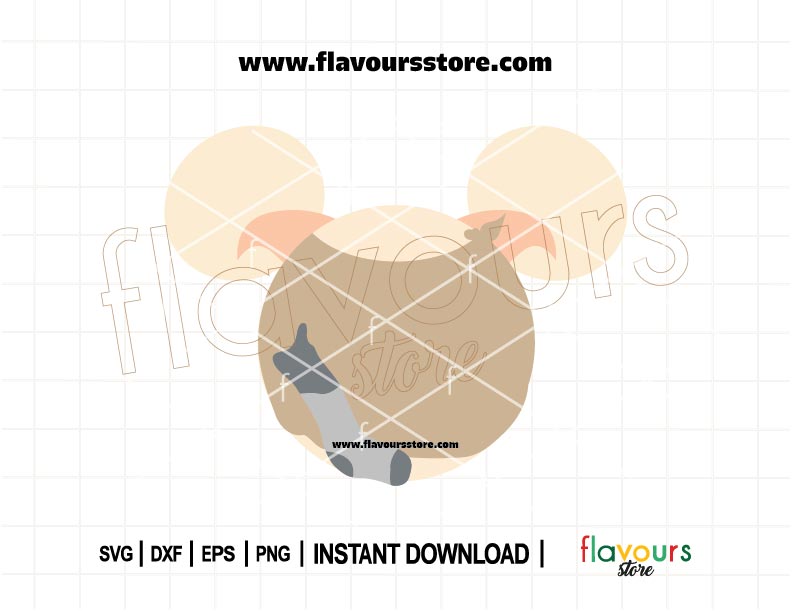Dobby ears SVG design inspired by Harry Potter, ideal for Cricut and Silhouette crafts, featuring mouse ears and magical elements.