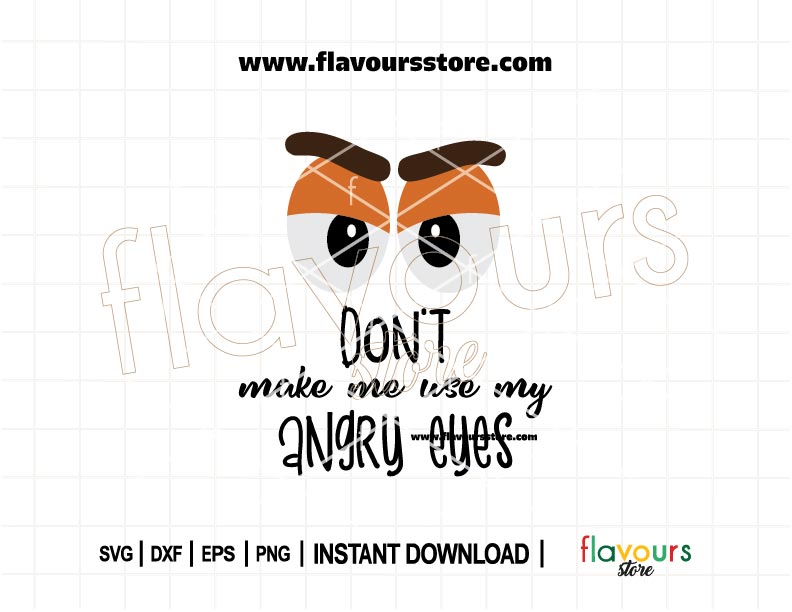 Angry Eyes SVG – Funny Jessie Quote from Toy Story for Cricut and Silhouette DIY Crafts