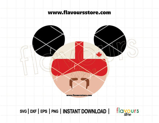Duke Caboom Mouse Ears SVG – Toy Story Inspired Canada Stuntman Design for Cricut and Silhouette Crafts
