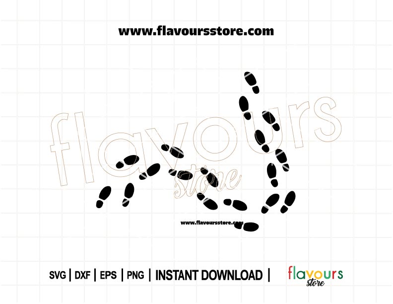 Harry Potter-inspired SVG design showing footsteps with “I Solemnly Swear” quote, perfect for Marauders Map crafts with Cricut or Silhouette.