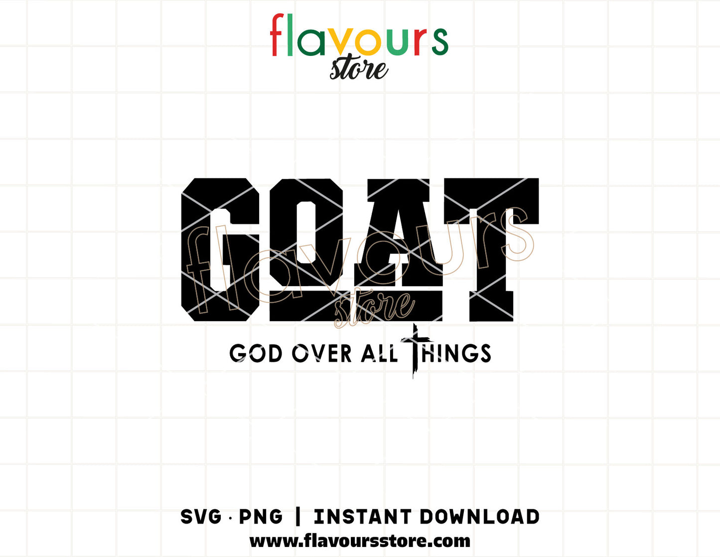 goat god over all things svg christian quote cricut cut file shirt design