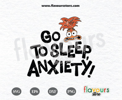 Go to Sleep Anxiety Svg, Anxiety Inside Out 2 PNG, Inside Out SVG Cut File