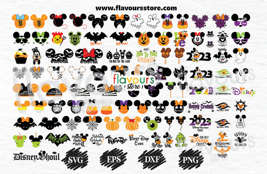 Halloween Bundle SVG, Disney Halloween SVG, Mickey Halloween SVG, Minnie Halloween SVG, Bundle SVG, Disney Mouse SVG, Svg Bundles