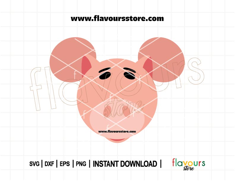 Hamm Ears SVG – Cute Toy Story Pig Cut File for Cricut Crafts and Disney Family Shirts