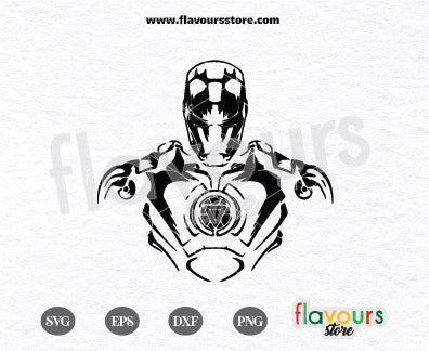 Iron Man Silhouette Svg, Iron Man Svg, Avengers Svg, Tony Stark Svg, Cut Files, File For Cricut & Silhouette