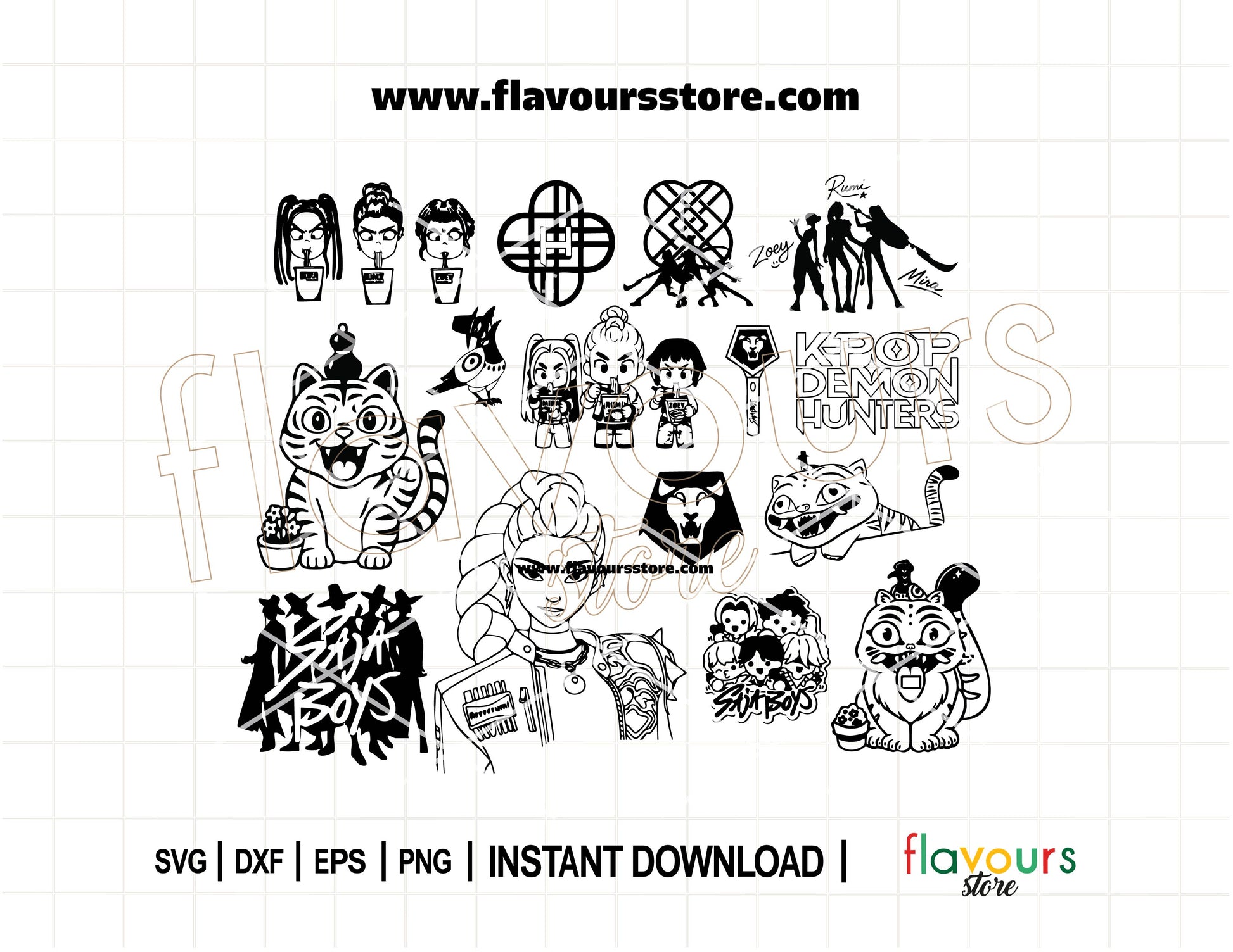 Kpop demon hunter SVG, Kpop SVG bundle, anime demon SVG, demon hunter cut files, Kpop sublimation designs, Kpop concert shirt SVG, Kpop Halloween SVG, Hun-trix SVG, Saja boys SVG, Kpop boy band SVG, demon hunter shirt SVG, anime inspired SVG, Kpop clipart bundle, Kpop cosplay cut file, girl dinner SVG