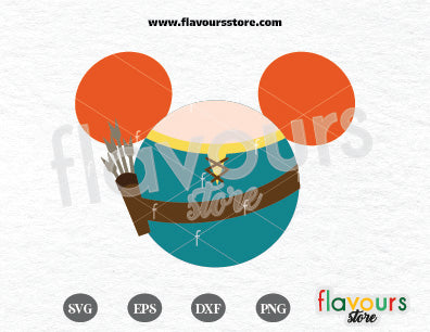 Merida Ears, Disney Princess SVG Cut Files