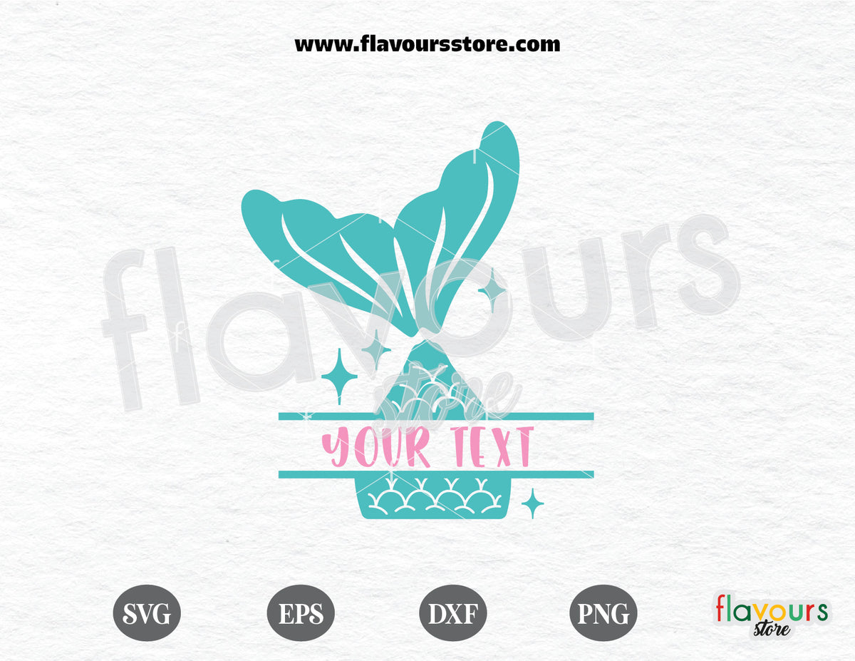 Mermaid Split Monogram Svg, Little Mermaid svg free, Mermaid svgs free