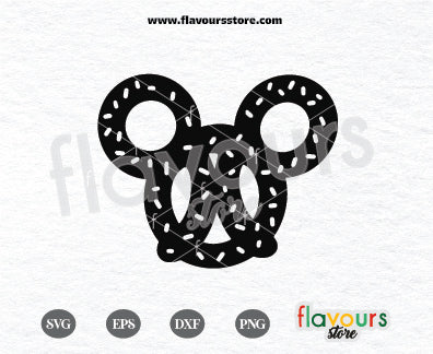 Mickey Pretzel SVG Cut File, Snacks Svg, Mickey Snack SVG