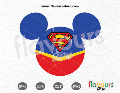 Superman Ears, Superhero SVG Cut File