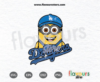 Minion LA Dodgers Fan, Despicable Me, Funny Minion Svg Cut File Cricut