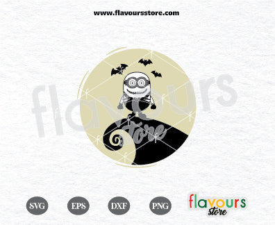 Nightmare Before Christmas Svg, Despicable Me, Jack Skellington Minion, Funny Minion Svg Cut File Cricut