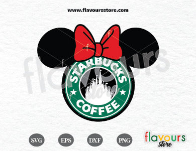 Minnie Mouse Starbucks SVG Cut File