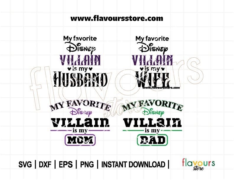 My Favorite Villain, Funny Sarcastic Sayings, Quote Svg, Villain Svg, Cut Files For Cricut Silhouette, Perfect for Crafters
