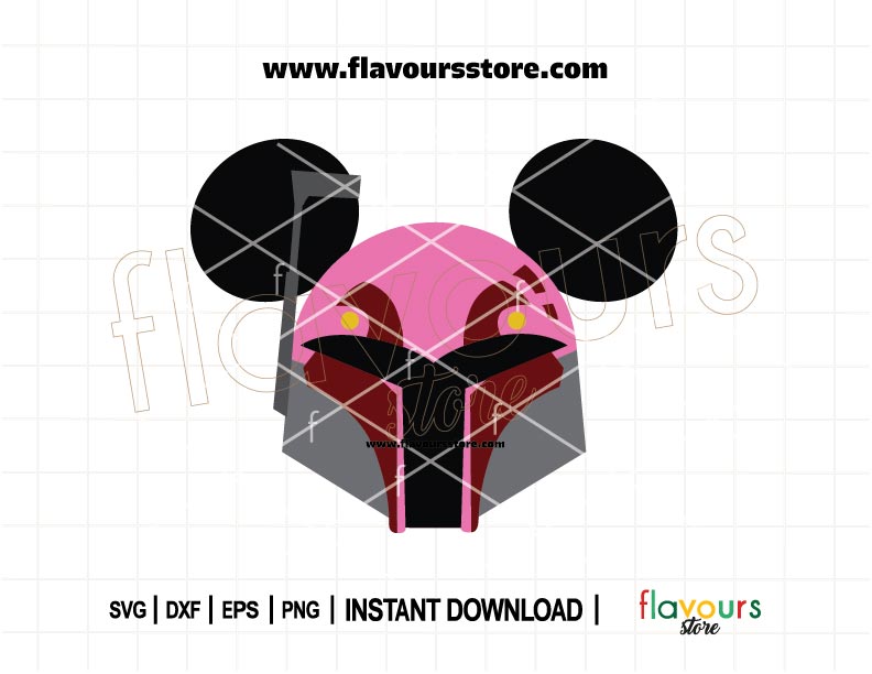 "Sabine Wren Ears SVG" Star Wars Rebels design for Cricut and Silhouette machines. Create personalized Star Wars crafts, birthday gifts, and party decorations with this high-quality cut file.