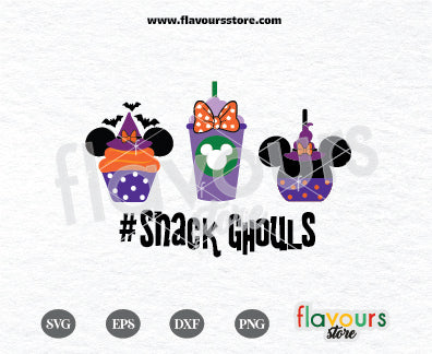 Minnie Snack Ghouls, Disney Halloween, SVG Cut File cricut