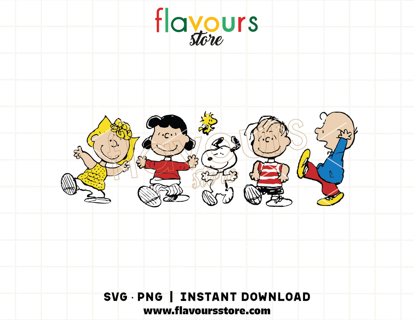 snoopy friends svg cute cartoon dog cricut cut file matching shirt design