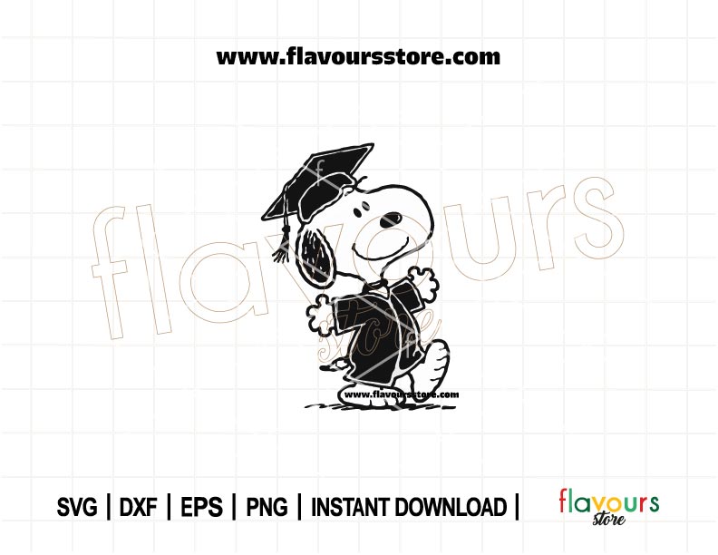 Snoopy dog graduation svg, Snoopy dog svg, graduation svg, Clipart