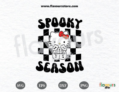 Hello Kitty Bones SVG | Halloween | Spooky Season | SVG Cut File Cricut Silhouette