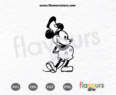 Mickey SIlhouette SVG Cut File, Steamboat Willie Svg, Mickey SVG