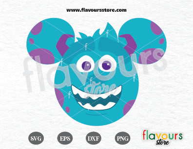 monsters inc disney ears Sullivan Ears, Monsters Inc SVG Cut File – FlavoursStore