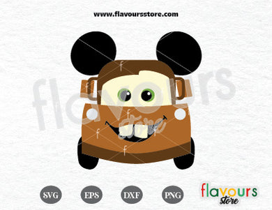 Tow Maters Mickey Ears SVG Cutting files
