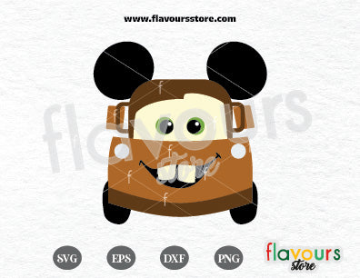 Tow Maters Mickey Ears SVG Cutting files