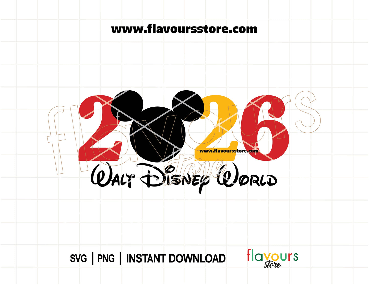 2026 Disney World Trip Mickey Head SVG for matching family vacation shirts Disney inspired Cricut and Silhouette cut file
