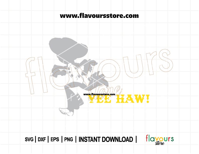 Yee Haw Jessie Toy Story SVG Cut File – Digital Cowgirl Design for Cricut and Silhouette Machines.