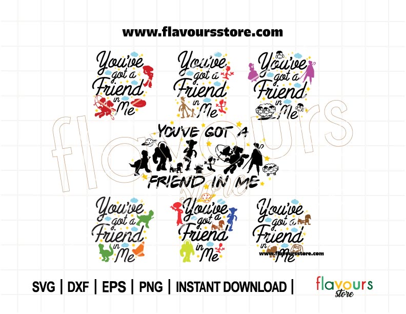 You've got a Friend in Me Svg BUNDLE, Toy Friends Svg, Family Trip Svg, Best Friends Svg, Magical Kingdom, Friendship, Cut File For Cricut