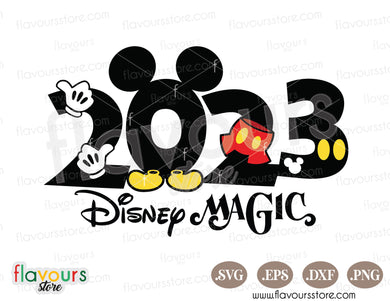 2023 Disney Magic SVG, Mickey Pants and Gloves SVG Cut File