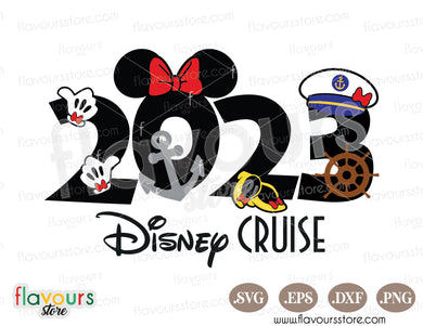 2023 Minnie Captain Disney Cruise SVG Cut files